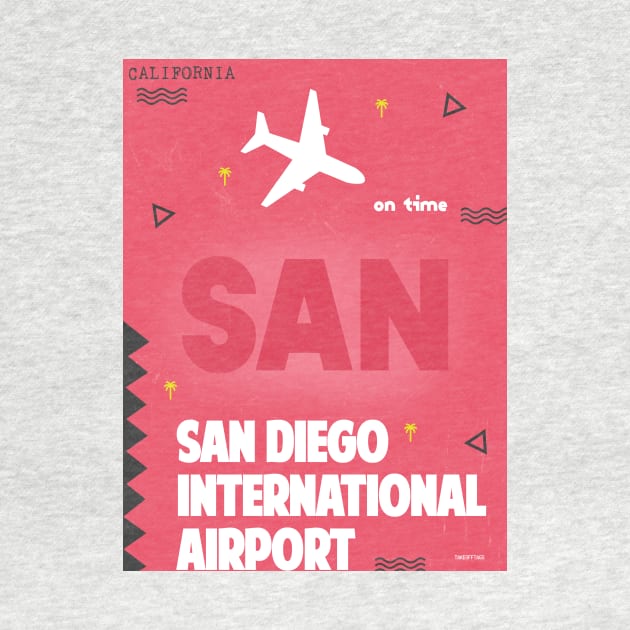San Diego SAN airport code by Woohoo